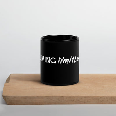 Taza Living Limitless negra brillante: taza de café elegante y duradera para un estilo de vida elevado