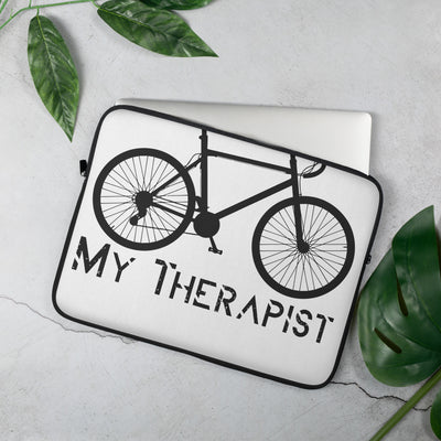 Funda para portátil Bicycle My Therapist: funda elegante y protectora para portátiles de 13 pulgadas con un diseño único.