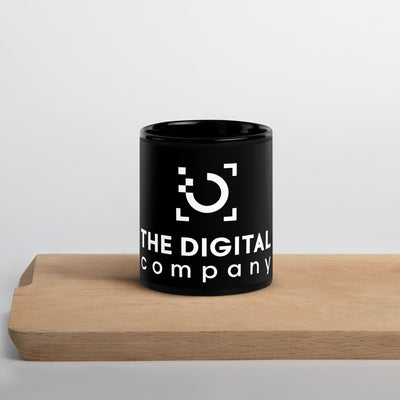 Premium Black Glossy Mug - Elevate Your Experience with The Digital System | Stylish Coffee Mug for Tech Enthusiasts.